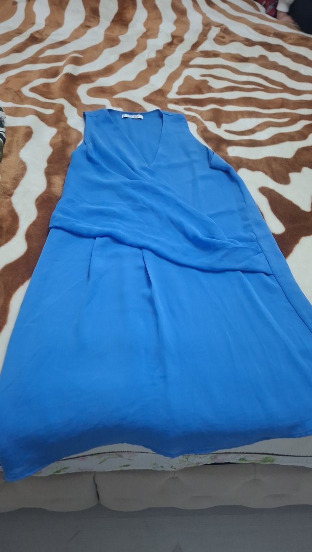 Mavi Drapeli Hamile Tuniği - Görsel 3