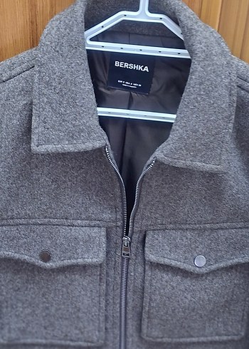 Bershka Kahve İ Melanj Fermuarli Ceket