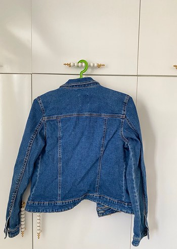 Bershka Düğmeli Mavi Kadın Denim Ceket