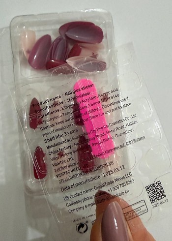 Kırmızı Yıldızlı Takma Tırnak - Görsel 4