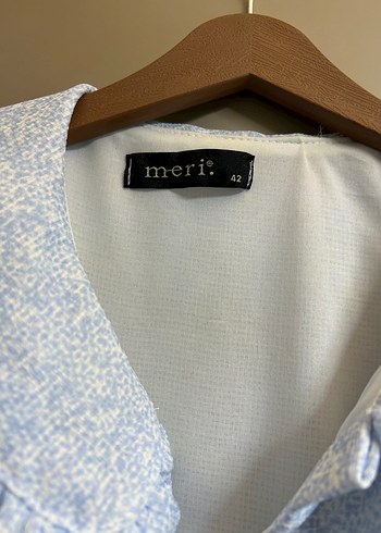 Mavi Uzun Kollu Kadın elbise - Görsel 3