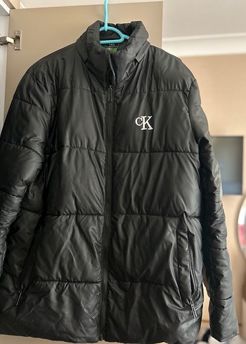 Calvin Klein Siyah Fermuarli Erkek Midi Mont