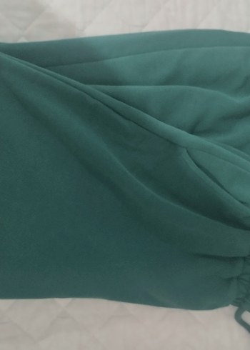 Kadın Koyu Yeşil Rahat Kesim Eşofman Altı - Görsel 3