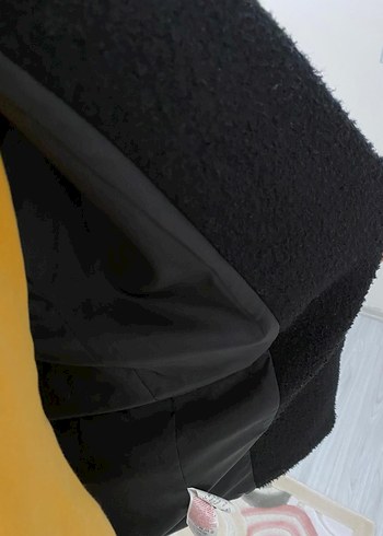 Kadın Siyah Kaban - Görsel 5