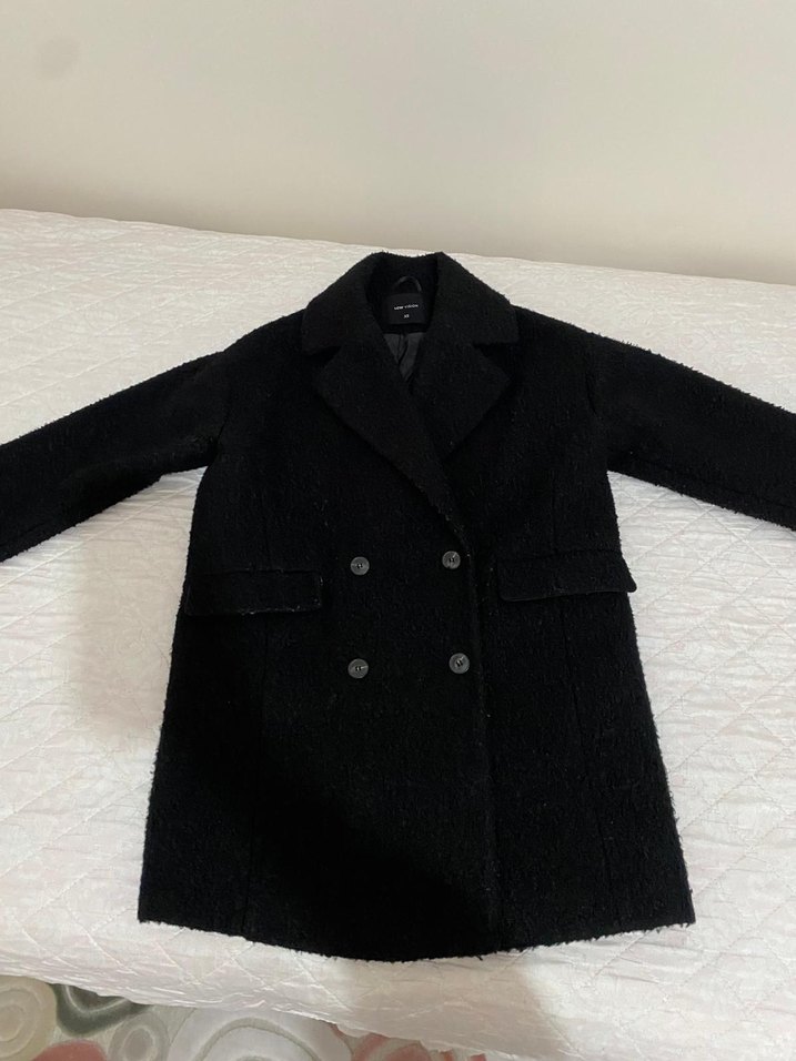 Kadın Siyah Kaban - Görsel 2