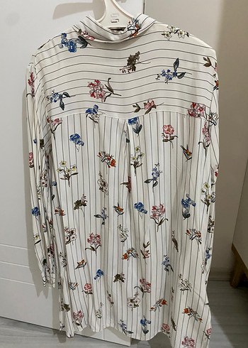 Çiçek Desenli Pamuklu Gömlek - Görsel 2