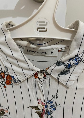Çiçek Desenli Pamuklu Gömlek - Görsel 4