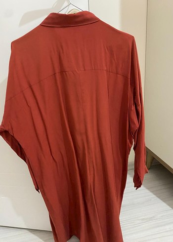 Kadın Kırmızı Düğmeli Gömlek - Görsel 3