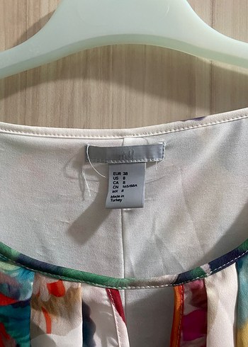 Renkli Bohem Mini Elbise - Görsel 2