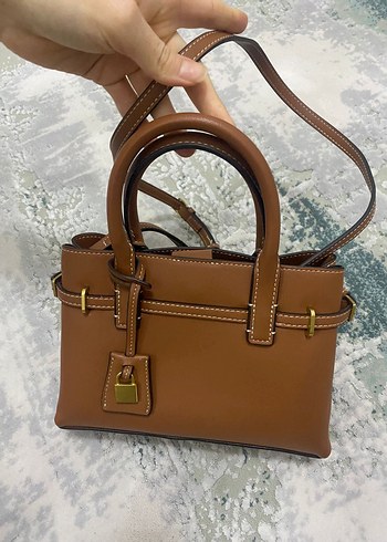 Kahverengi Deri Kadın El Çantası - Görsel 2