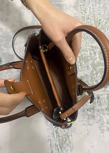 Kahverengi Deri Kadın El Çantası - Görsel 5