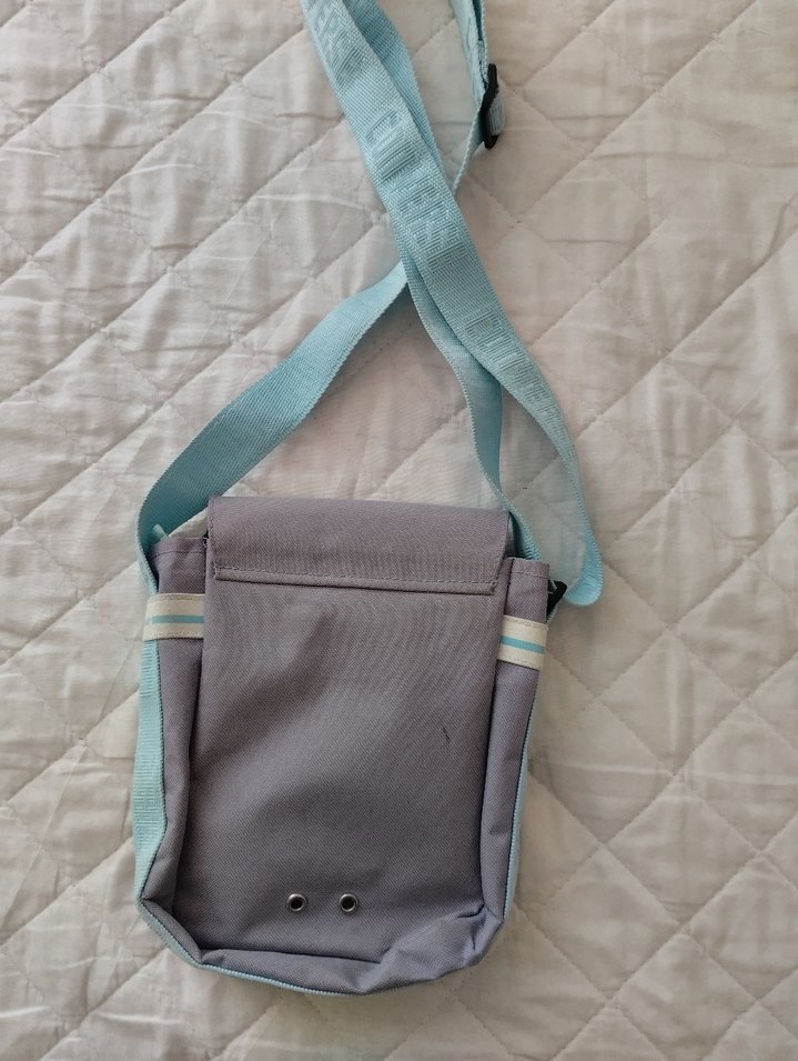 Lila Converse Baskılı Fermuarlı Çapraz Çanta - Görsel 2