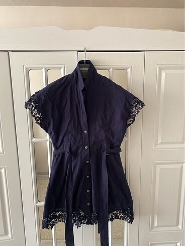 Dantel detaylı gömlek - Görsel 2