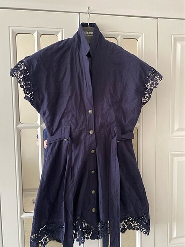 Dantel detaylı gömlek - Görsel 4