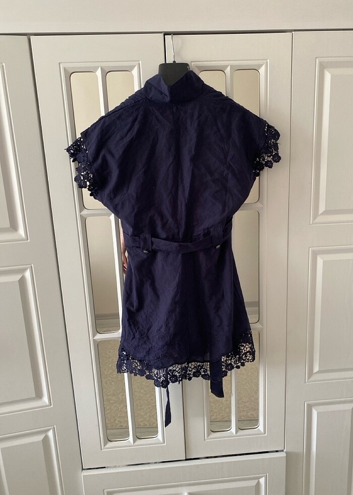 Dantel detaylı gömlek - Görsel 5