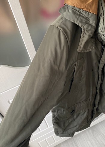 Erkek Çocuk Kamuflaj Desenli Gri Mont - Görsel 3