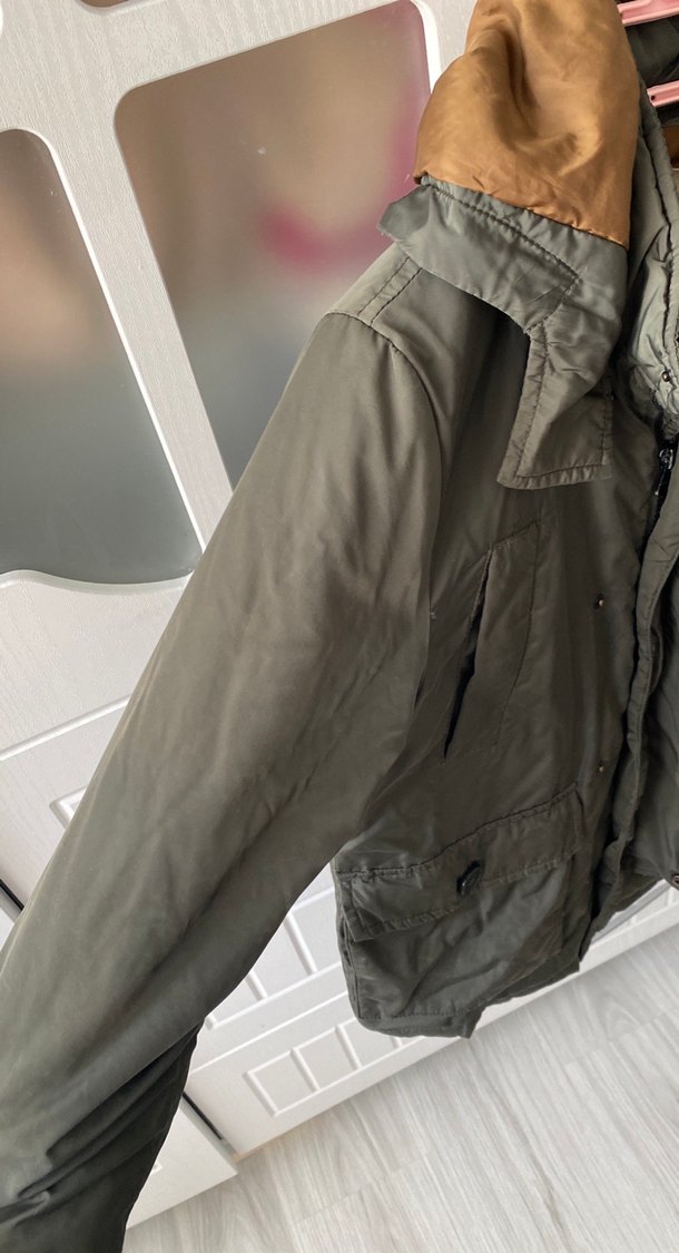 Erkek Çocuk Kamuflaj Desenli Gri Mont - Görsel 3