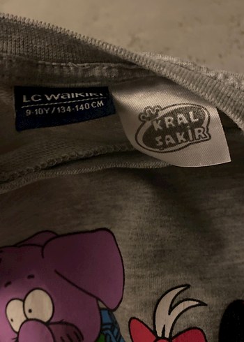 Kız Çocuk Gri Baskılı Uzun Kollu Sweatshirt - Görsel 4