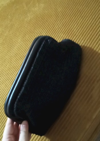 Gri Örgü Kadın Portföy Çanta - Görsel 2