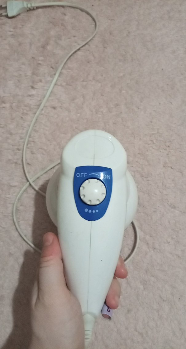 Beyaz Elektrikli Masaj Aleti - Görsel 4