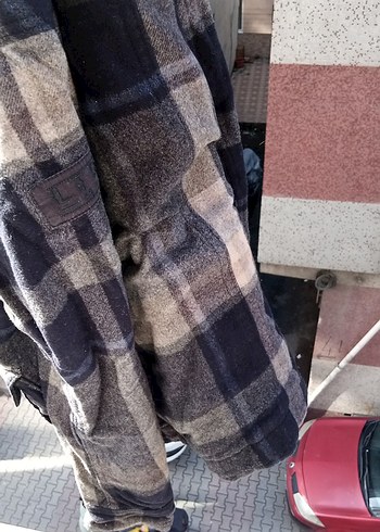 Düğmeli Gri Erkek Midi Ceket - Görsel 6