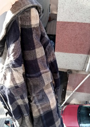 Düğmeli Gri Erkek Midi Ceket - Görsel 5