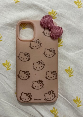 Pembe Hello Kitty Telefon Kılıfı Fiyonklu iphone11