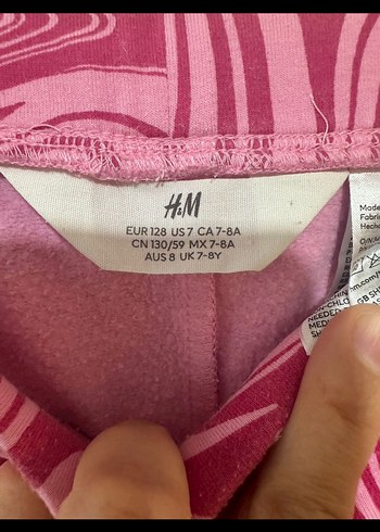 H&M Kız Çocuk Pembe Tie-Dye Tayt