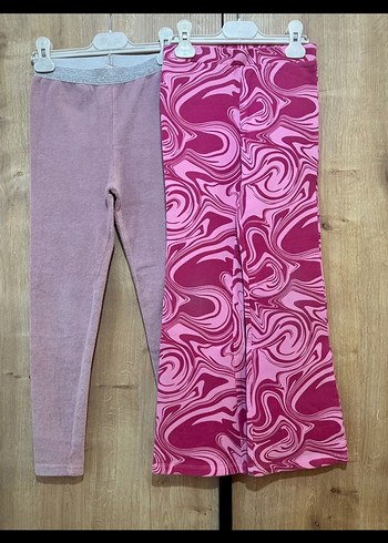 Kız Çocuk Pembe Tie-Dye Tayt