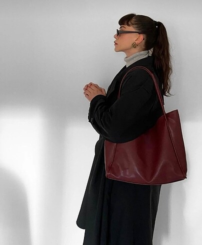 Mango Bordo çanta
