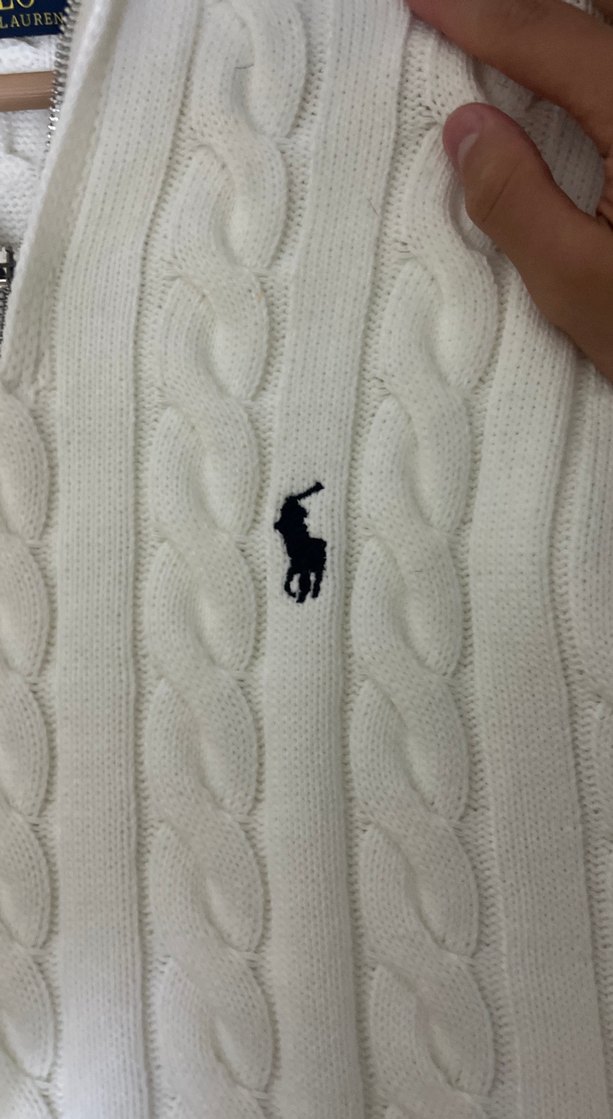 Ralph Lauren Beyaz Erkek Kazak S beden Orjinaliyle Birebir - Görsel 3