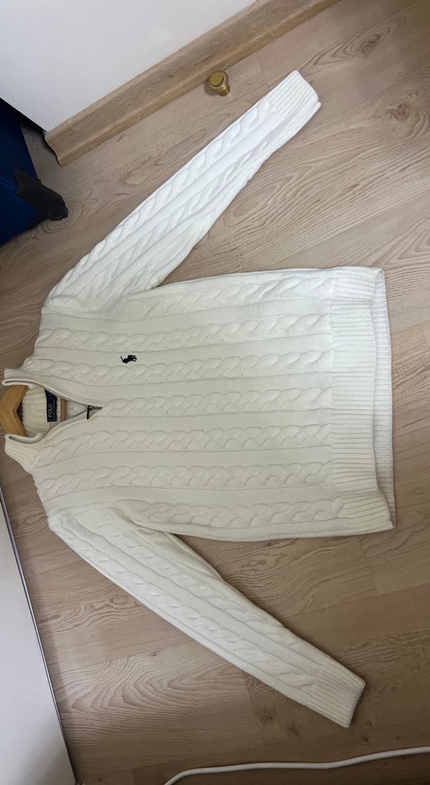 Ralph Lauren Beyaz Erkek Kazak S beden Orjinaliyle Birebir - Görsel 4