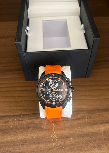 BOSS Turuncu Kayışlı Erkek Kol Saati - Görsel 3