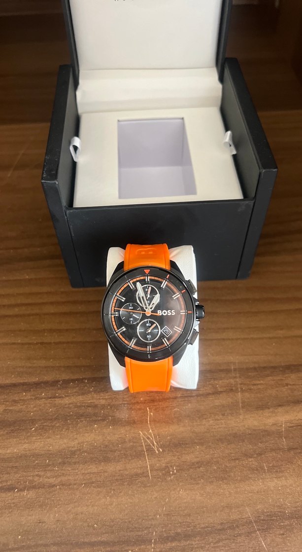 BOSS Turuncu Kayışlı Erkek Kol Saati - Görsel 3
