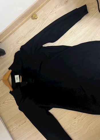 Uzun Kollu Siyah Polo Tişört Ami - Görsel 4