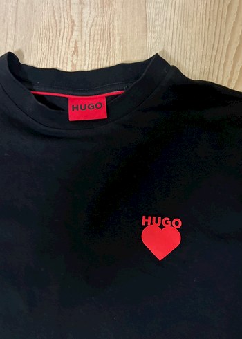 Siyah HUGO Baskılı Erkek Tişört Orijinal S beden - Görsel 4