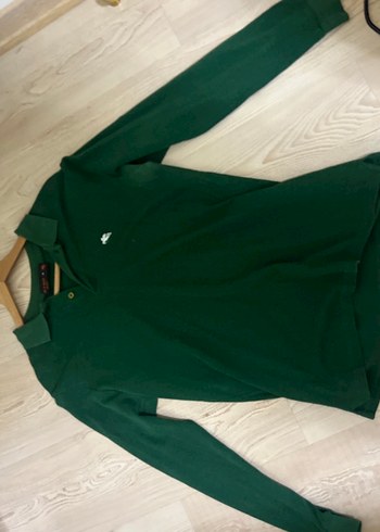 Erkek Yeşil Uzun Kollu Polo Tişört - Görsel 2