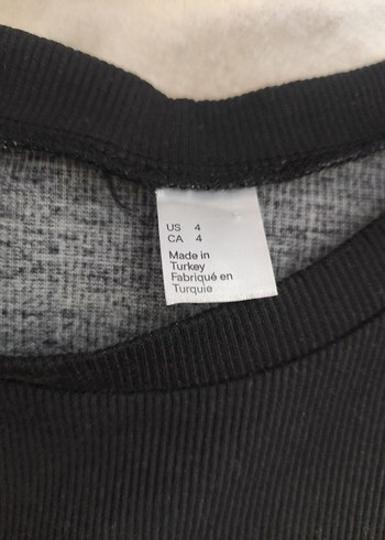 s Beden Siyah Çizgili Kısa Kollu Mini Elbise