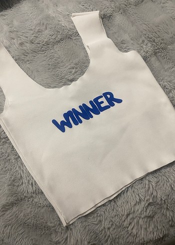 Beyaz Baskılı crop - Görsel 3