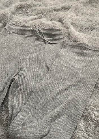 Gri Triko Kadın Normal Paça Eşofman - Görsel 4