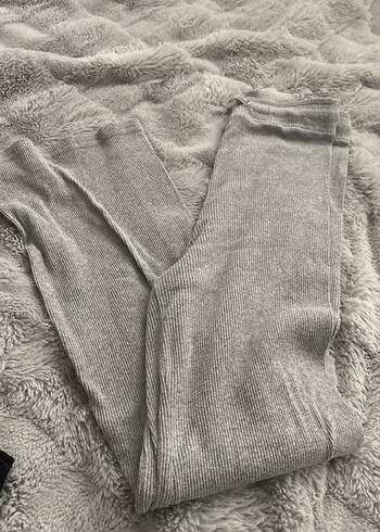 Gri Triko Kadın Normal Paça Eşofman - Görsel 3