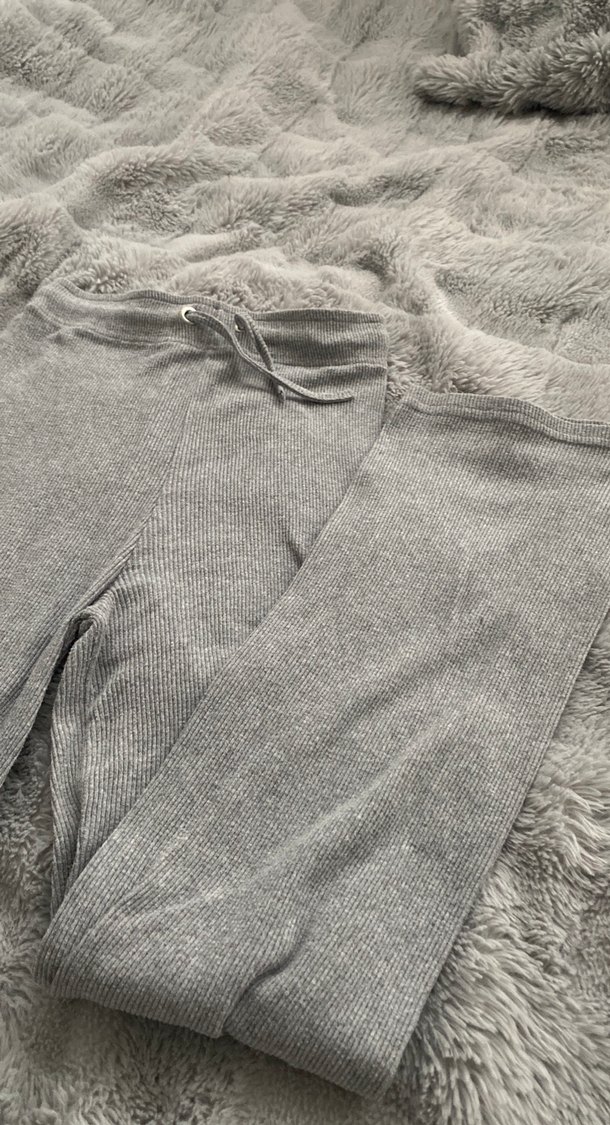 Gri Triko Kadın Normal Paça Eşofman - Görsel 4