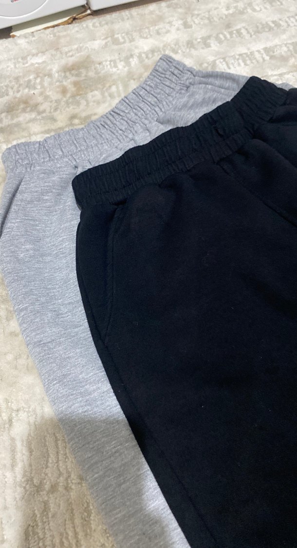 Siyah Rahat Kesim Kadın Eşofman Altı - Görsel 2