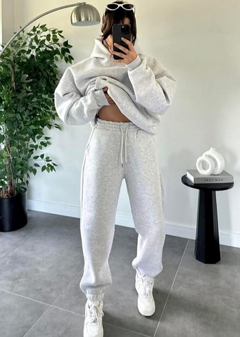 Nike Gri Rahat Kesim Kadın Eşofman Altı