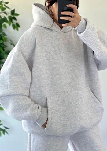 Zara Gri Oversize Kadın Eşofman Takımı
