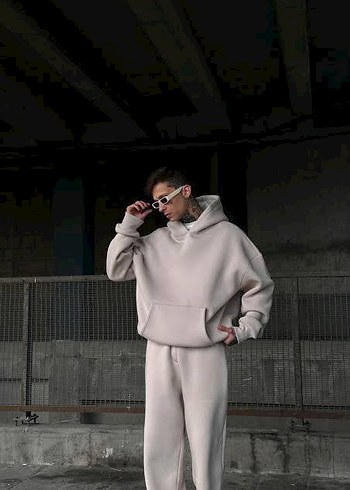Gri Kadın Oversize Spor Takım