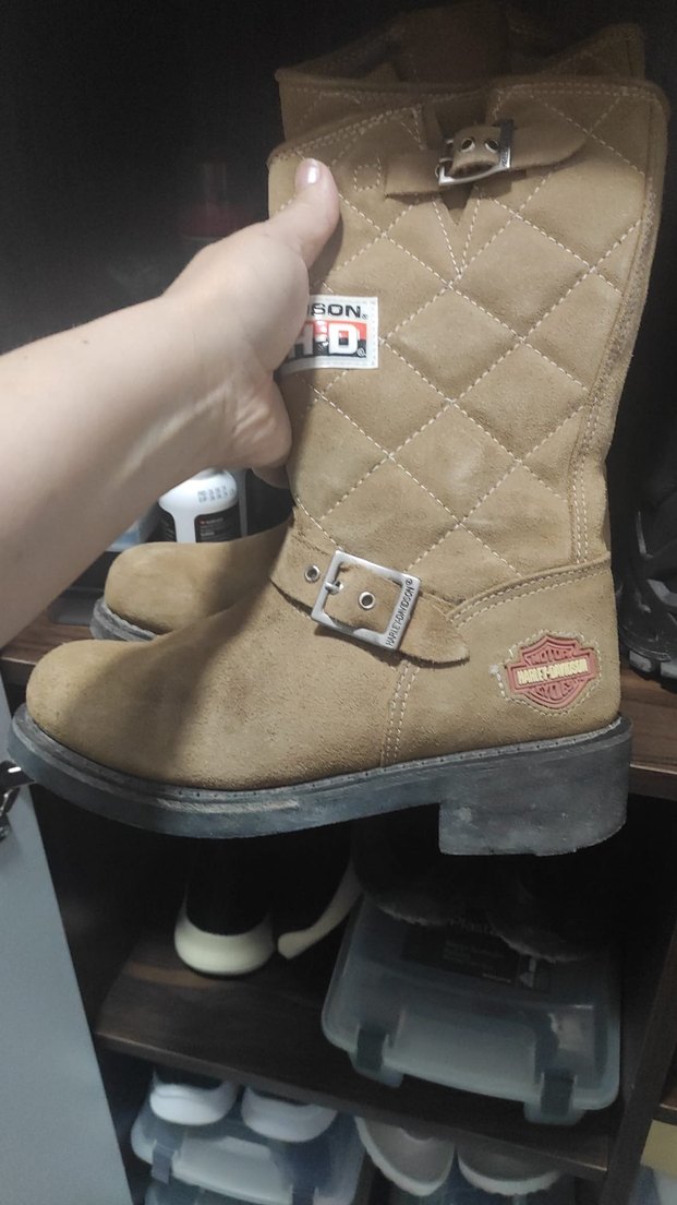 Bej Süet Tokalı Kadın Bot - Görsel 2