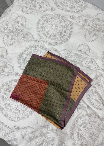 İpek kumaş, çok renkli bohem kadın fular - Görsel 2