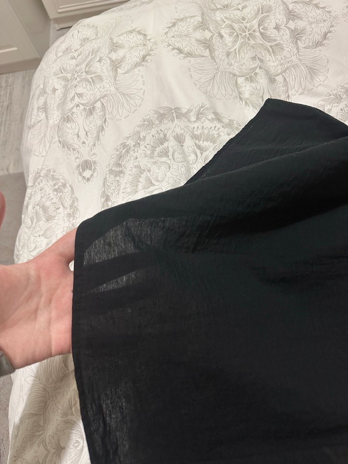 Geniş Kesim Siyah Midi Etek - Görsel 2