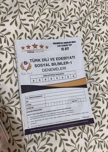 10 AYT Türk Dili ve Edebiyatı Sosyal Bilimler-1 Denemeleri